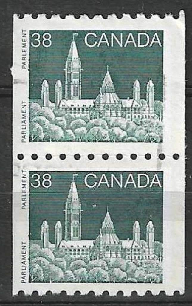 Canada 1989 - Bâtiment 108 d'Yvert - Hôtel du Palement (ZG), Envoi, Non oblitéré