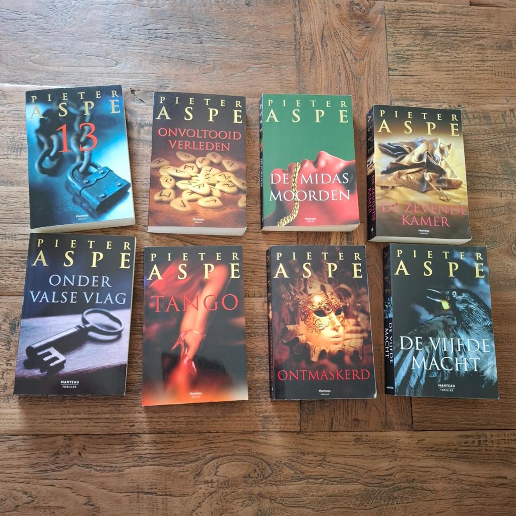 Pieter Aspe : 8 boeken, Ophalen, Zo goed als nieuw, Pieter Aspe, België