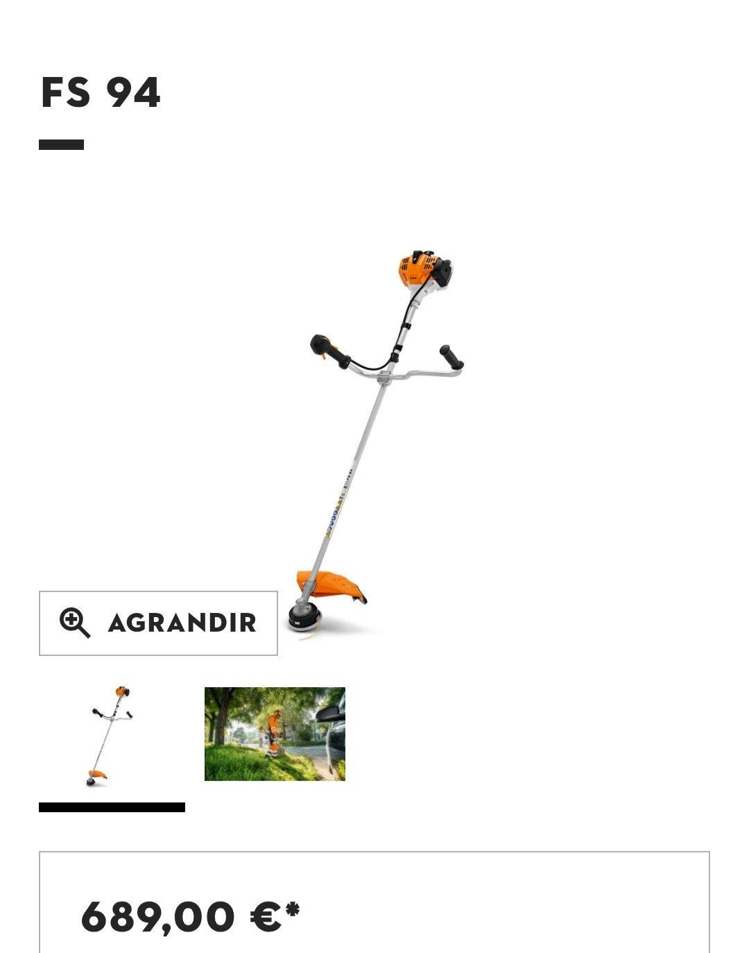 Debroussailleuse stihl, Jardin & Terrasse, Comme neuf, Essence, Stihl