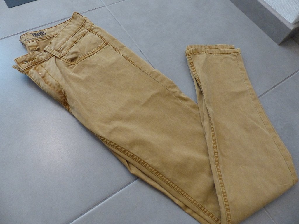 Pantalon Tom Tailor ocre - taille 31/34, Taille 38/40 (M), Longs, Jaune, Enlèvement ou Envoi