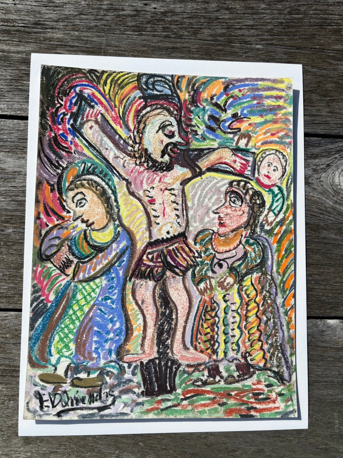 Ernest Van den Driessche (1894-1985) - De Kruisiging, Antiek en Kunst, Ophalen of Verzenden, Gesigneerd