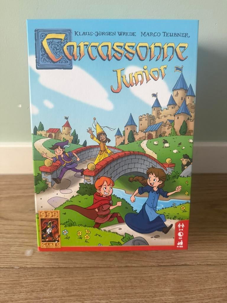 Carcassonne Junior. Vanaf 5 jaar. Zo goed als nieuw!, Hobby en Vrije tijd, Ophalen of Verzenden, Zo goed als nieuw