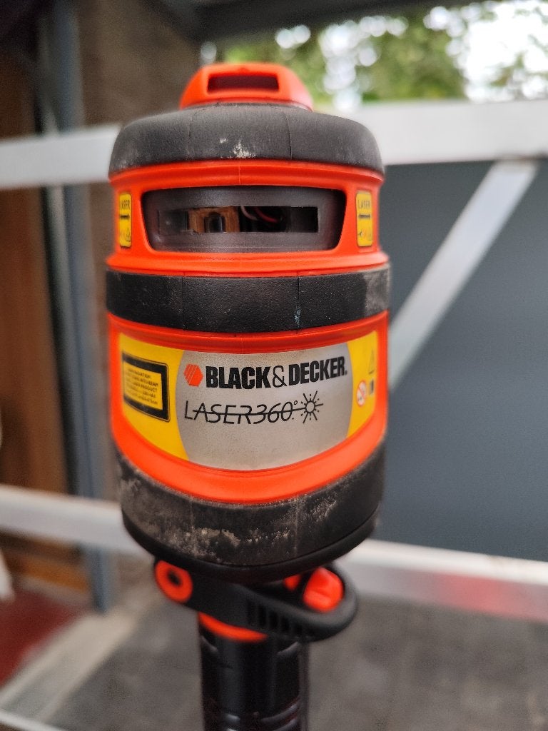 Laserwaterpas black&decker, Doe-het-zelf en Bouw, Meetapparatuur, Ophalen of Verzenden, Gebruikt