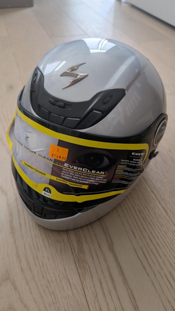 Neuf casque Scorpion XL avec pompe de gonflage, Femmes, XL, Casque intégral, Enlèvement