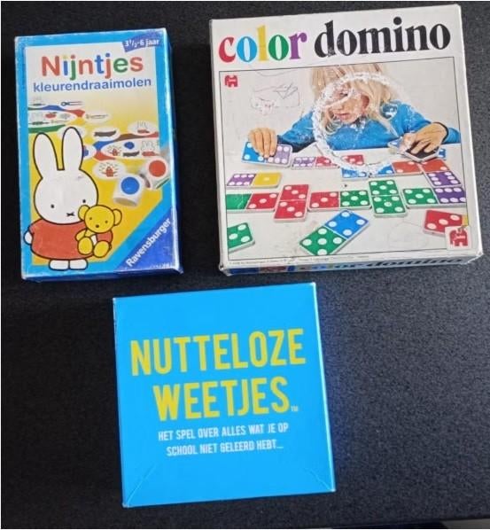 gezelschapsspellen kinderen 3+ en 8+ , 1-10€/stuk, Hobby en Vrije tijd, Een of twee spelers, Ophalen of Verzenden, Gebruikt