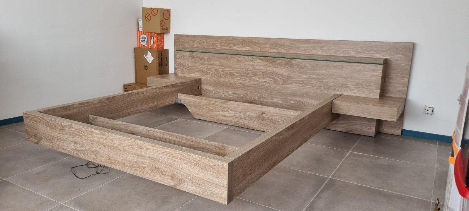 Tweepersoonsbed 180 x 200, Ophalen, Tweepersoons, Zo goed als nieuw, 180 cm