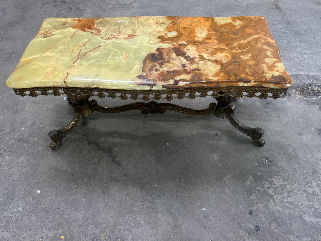 Table de salon en onyx, Enlèvement, Utilisé