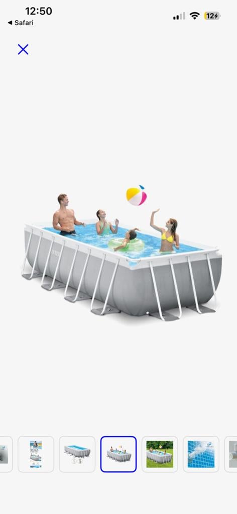Zwembad intex NIEUW, Tuin en Terras, Ophalen, Zo goed als nieuw