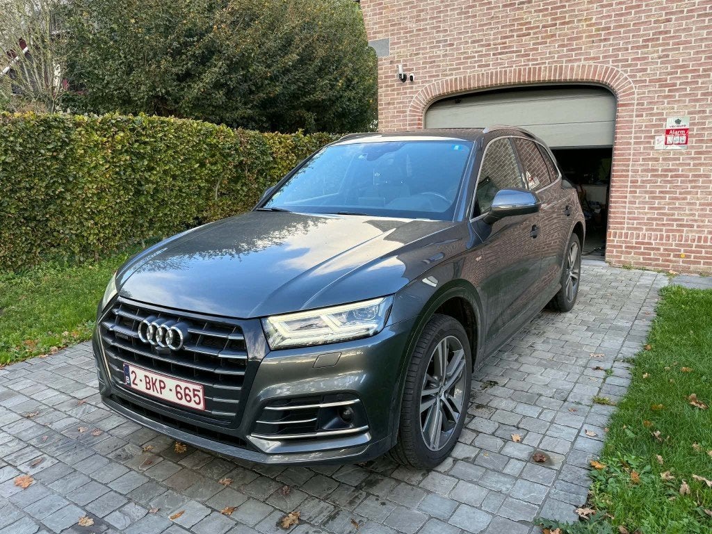 Audi Q5 55 TFSI e S-Line, Autos, Cuir, Argent ou Gris, Euro 6, Q5