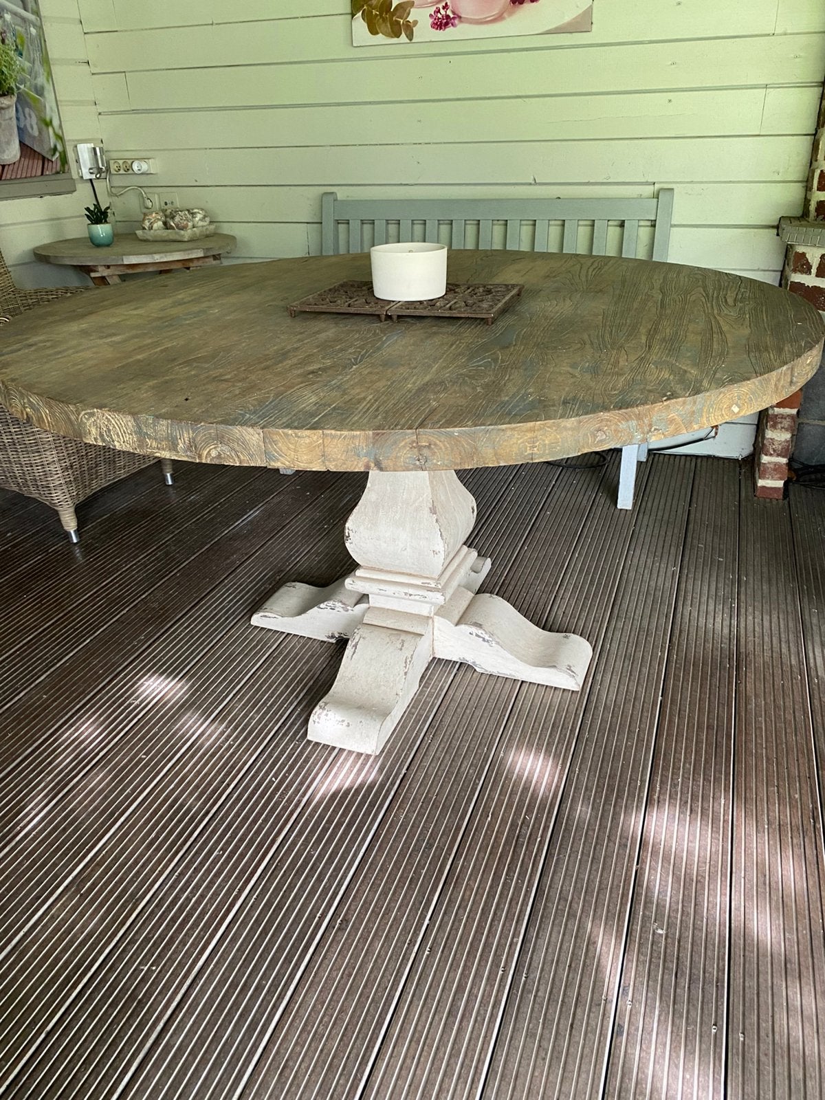 Tafel rond, Ophalen, Gebruikt, Rond, Hout