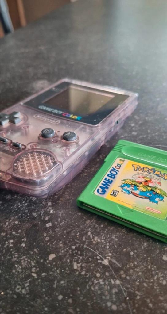 Game Boy Color + Pokemon Green (geen echte), Ophalen of Verzenden, Gebruikt, Game Boy Color, Met games