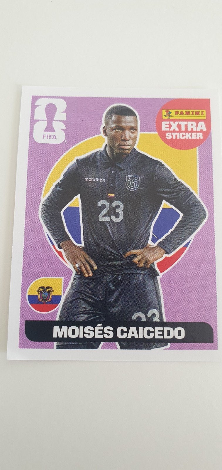 Wereldbeker Panini ESTRA 2026 Moises Caicedo, Ophalen of Verzenden