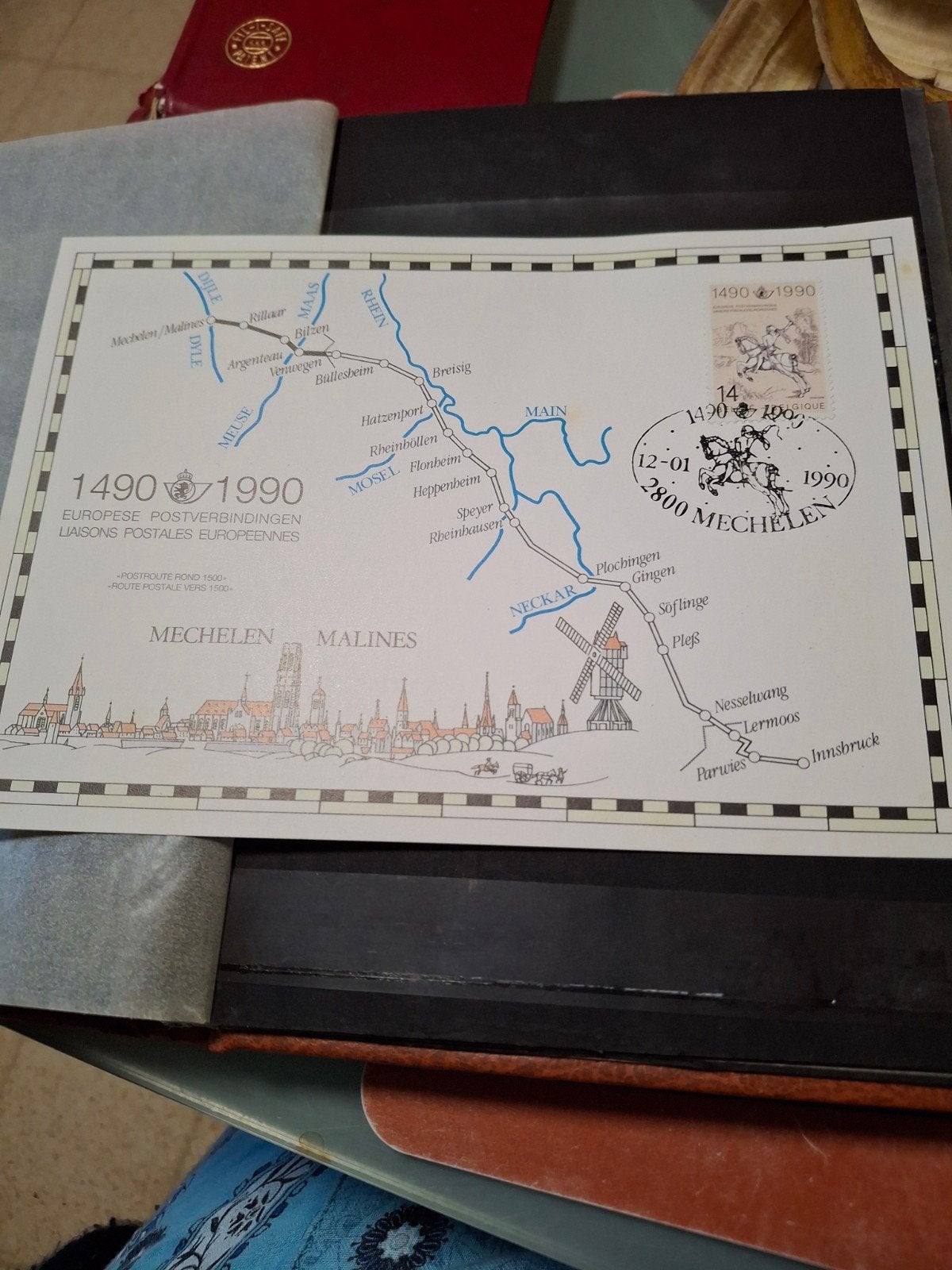 dagafstempeling en briefkaarten, Postzegels en Munten, Ophalen of Verzenden