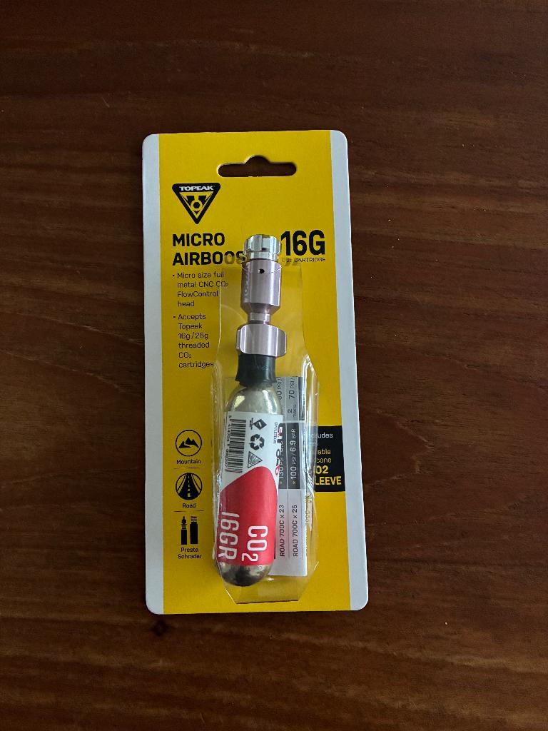 Topeak CO2 pomp Micro Airbooster, Ophalen of Verzenden, Nieuw