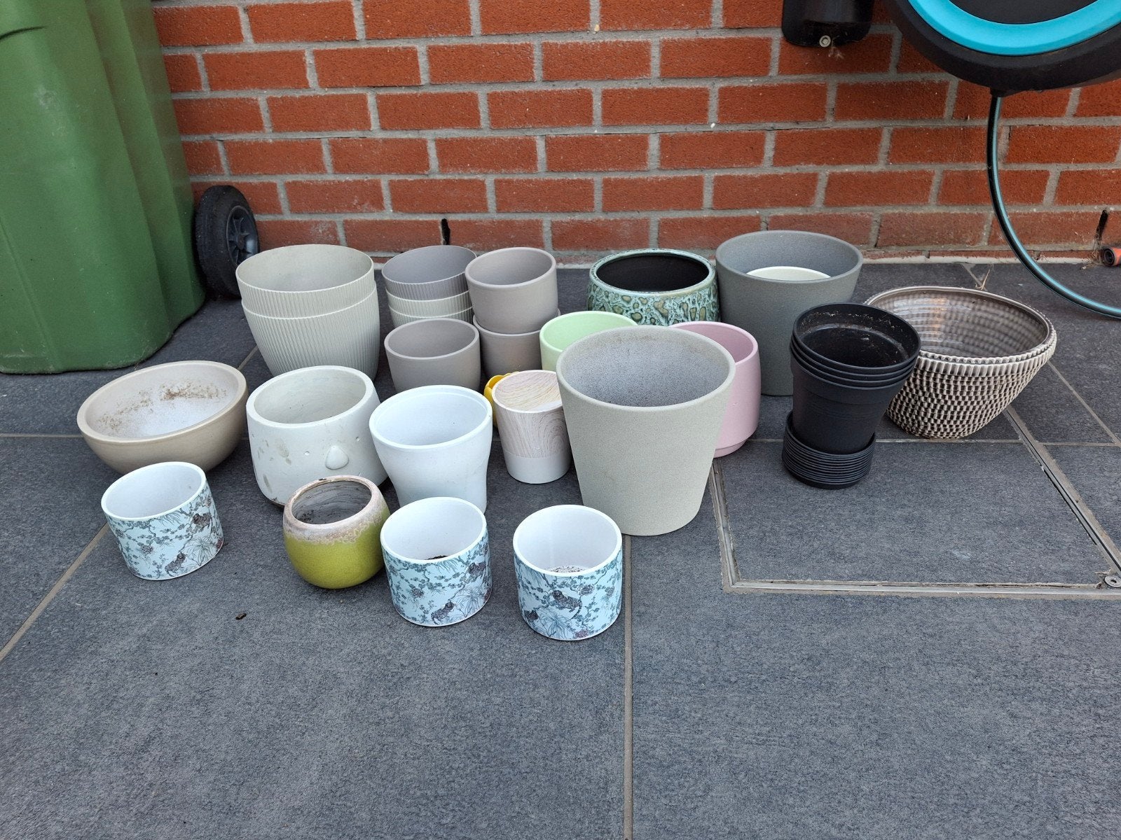 allerhande bloempotten, Jardin & Terrasse, Pots de fleurs, Enlèvement, Pierre