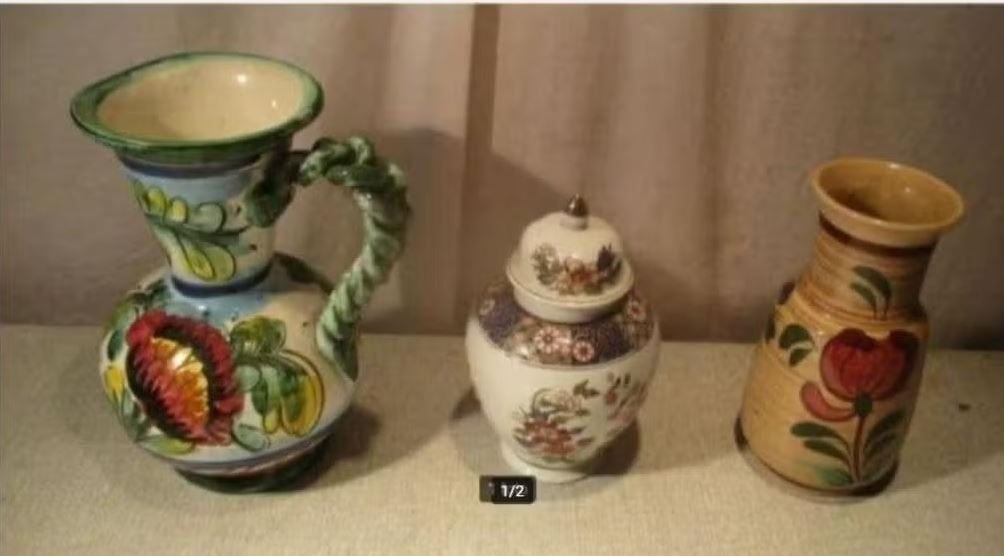 3 Prachtige Keramieke Kruiken en Vazen, Ophalen of Verzenden