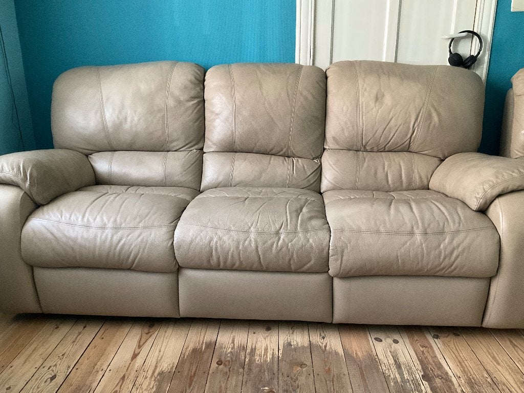 Lederen lounge van Château d'Ax, Ophalen, Gebruikt, Leer