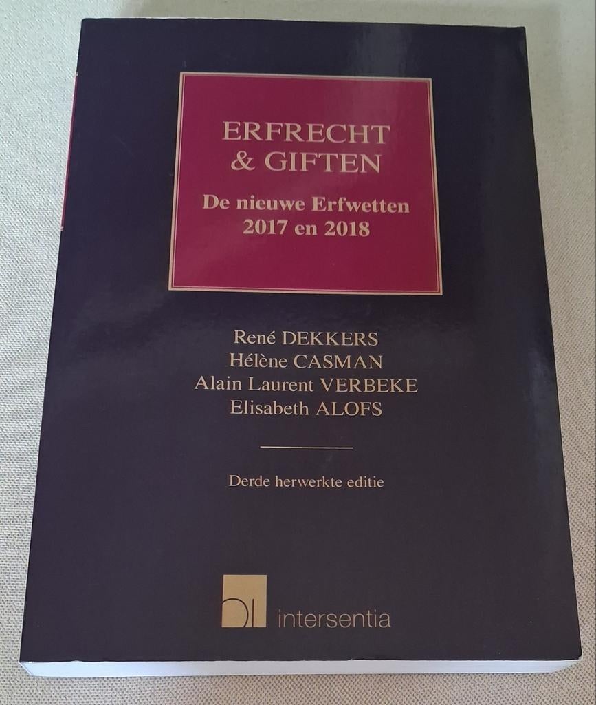 Erfrecht & Giften. De nieuwe Erfwetten 2017 en 2018., Boeken, Ophalen of Verzenden, Hélène Casman; René Dekkers