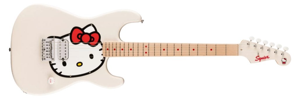 Hello Kitty gitaar, Muziek en Instrumenten, Snaarinstrumenten | Gitaren | Elektrisch, Ophalen, Zo goed als nieuw, Solid body, Fender