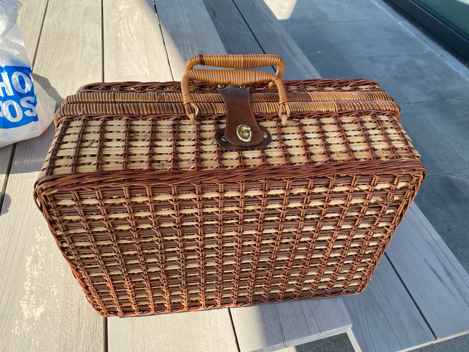 Leuke picknickmand, Hobby en Vrije tijd, Picknickmanden, Ophalen, Zo goed als nieuw