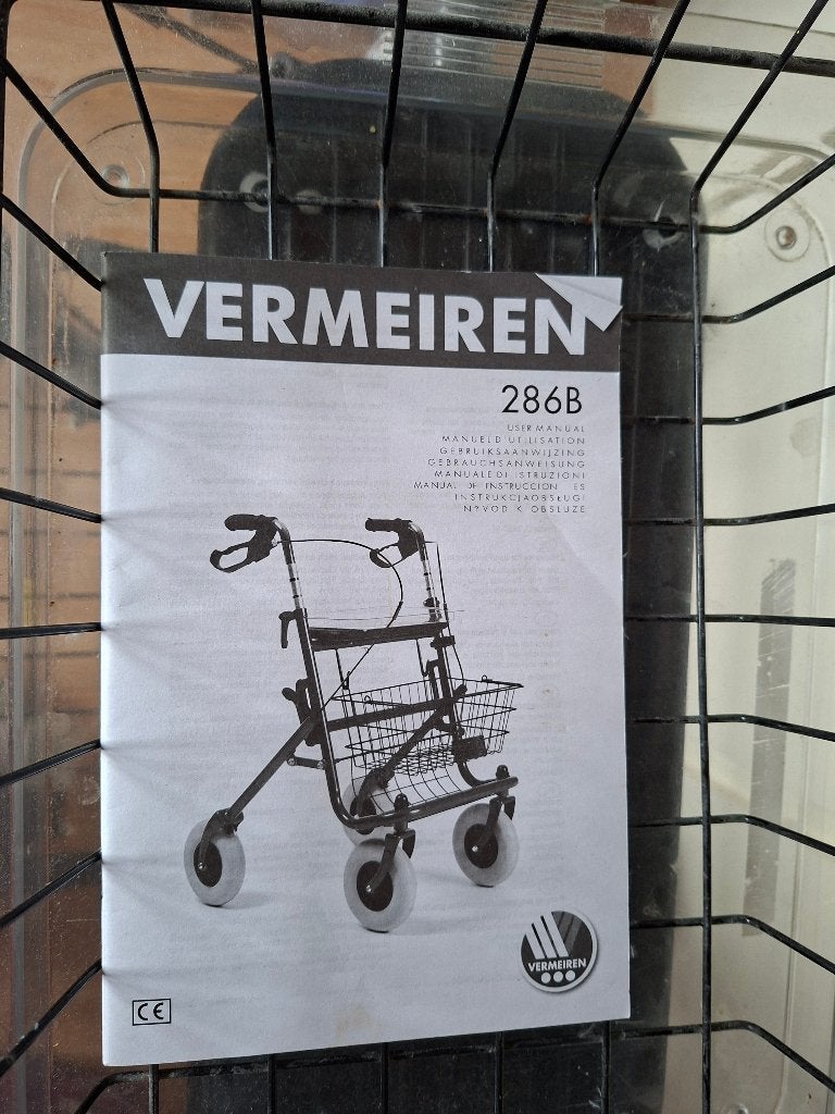 rollator Vermeiren, Ophalen, Opvouwbaar, Gebruikt