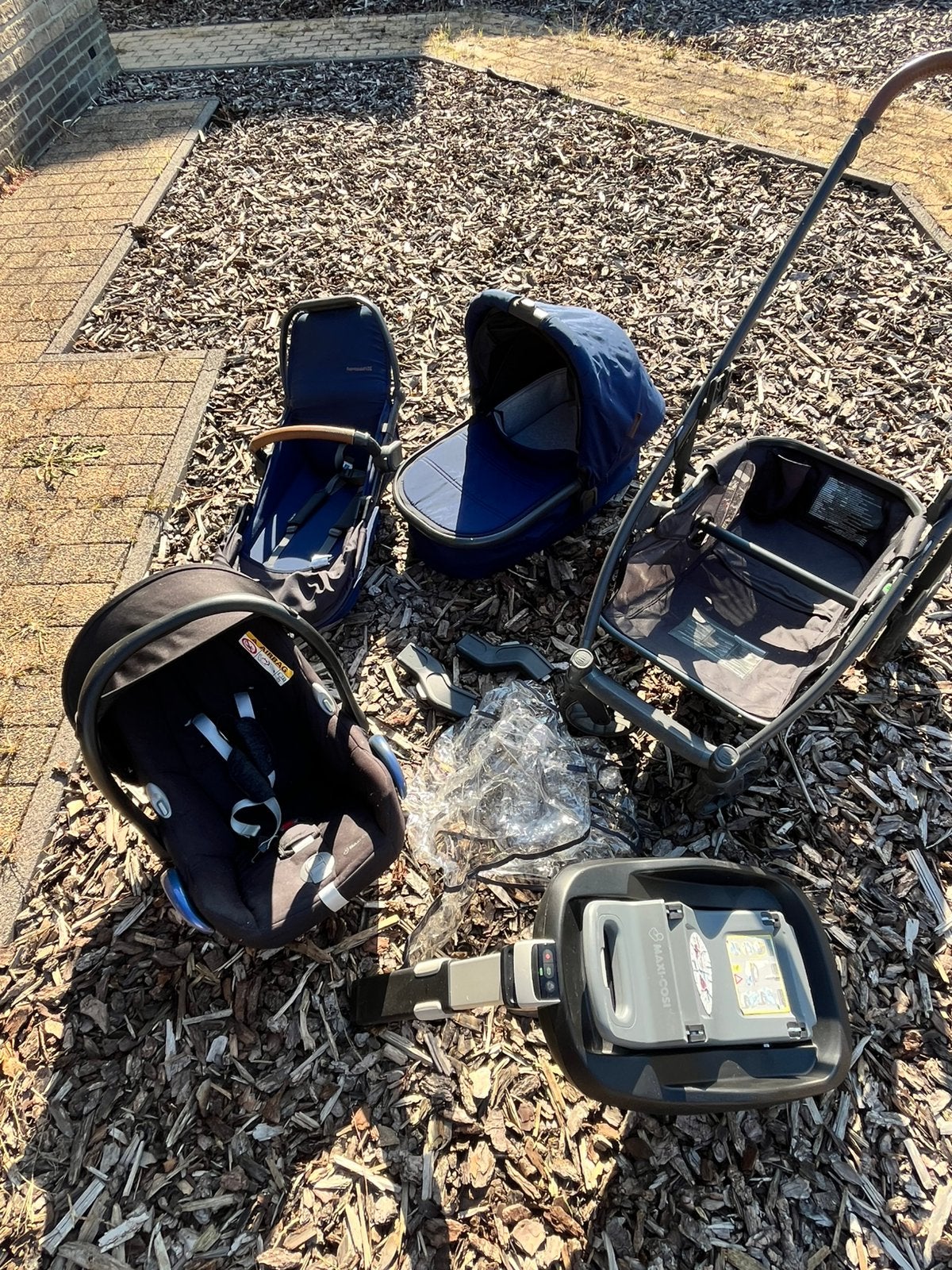 Compelete set Uppababy buggy, ligmand, zitstoel, maxi cosy, Kinderen en Baby's, Ophalen, Gebruikt, Overige merken, Regenhoes
