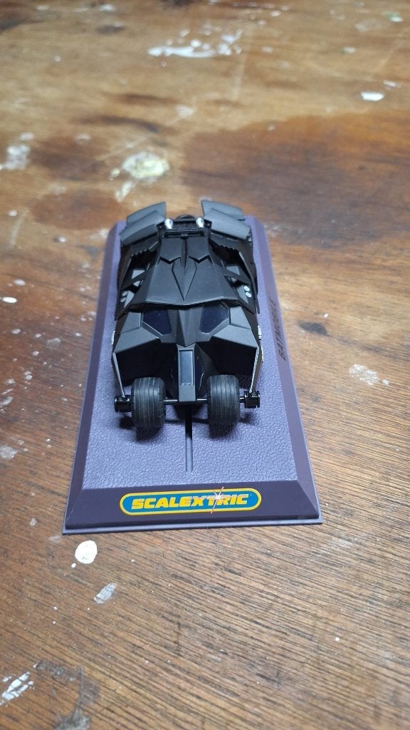 Voiture Scalextric Batmobile Batman avec boîte de protection, Enlèvement