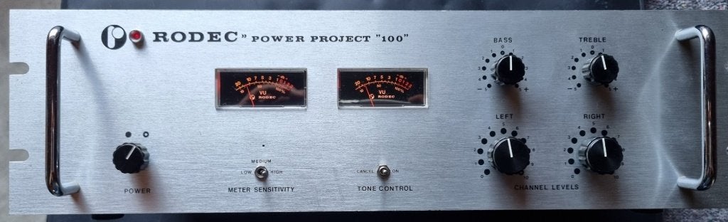 Rodec Ampli Power Project 100 - 2x75w à 4 Ohms, Autres marques, Enlèvement ou Envoi, 60 à 120 watts, Stéréo