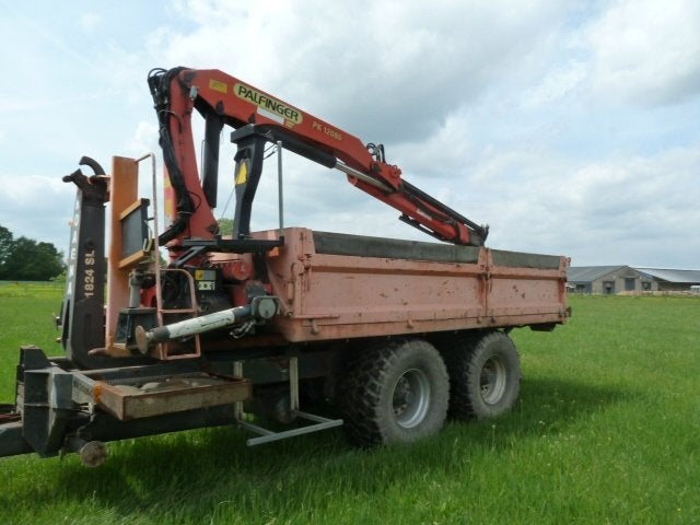 container met Palfinger kraan, Zakelijke goederen, Machines en Bouw | Keten en Containers, Ophalen