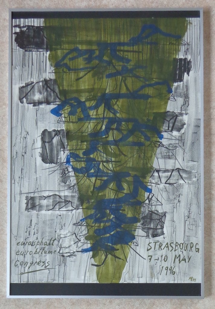 PER KIRKEBY / CONGRES / LITHO-AFFICHE / 94x63cm / KADER, Antiquités & Art, Autres sujets, Enlèvement, Lithographie, Édition limitée