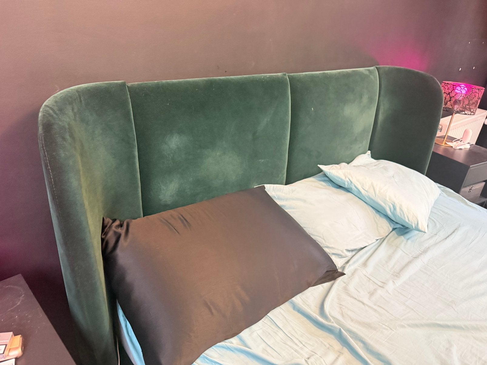 Bed met boxspring, Ophalen, Zo goed als nieuw