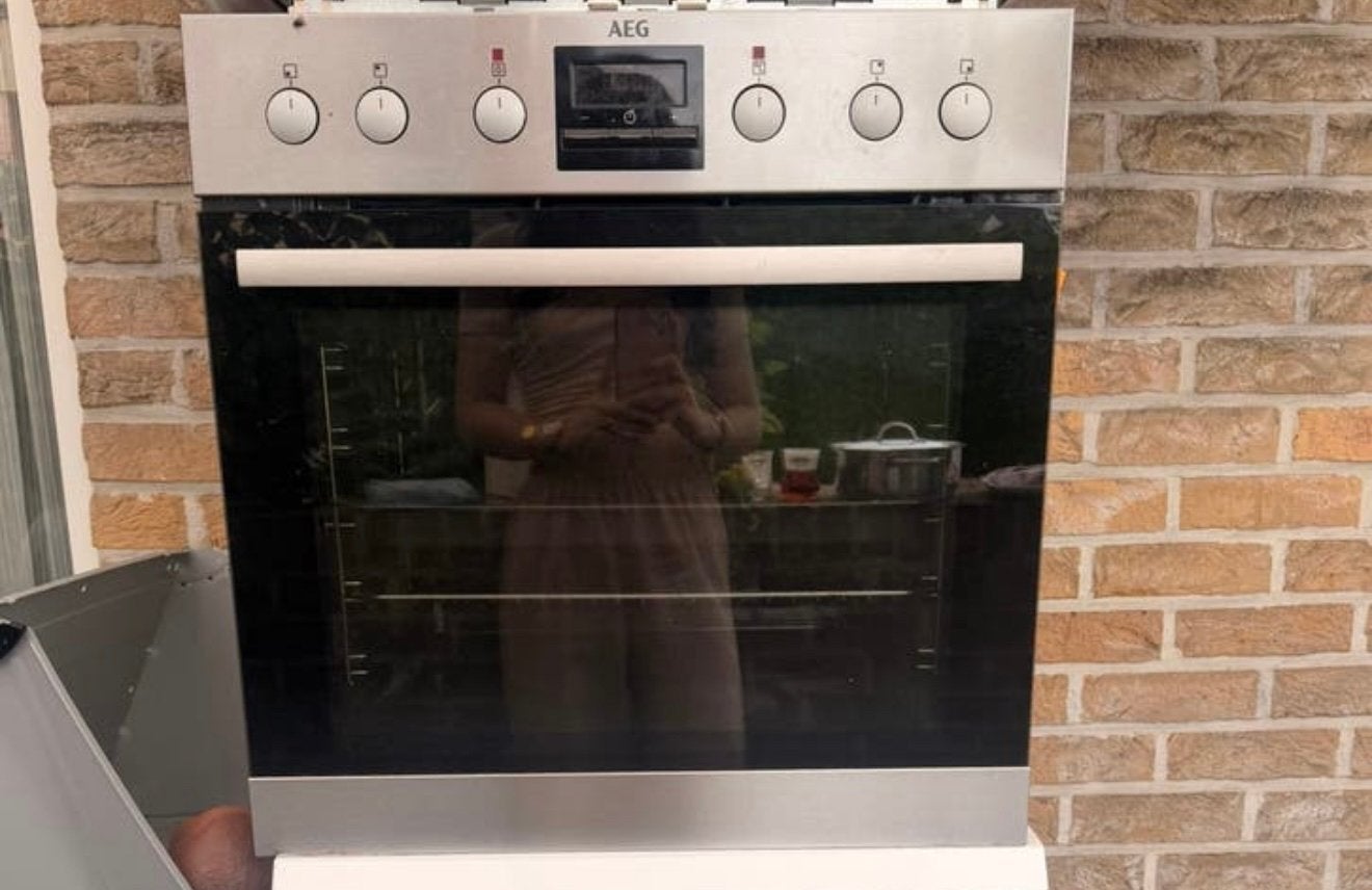 Aeg inbouw oven + kookplaat, Elektronische apparatuur, Ovens, Ophalen, Oven, AEG, Zo goed als nieuw