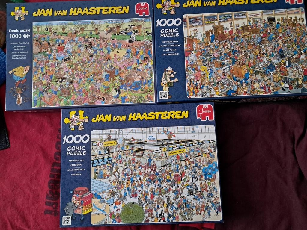 Enkele Jan Van Haasteren puzzels, Ophalen