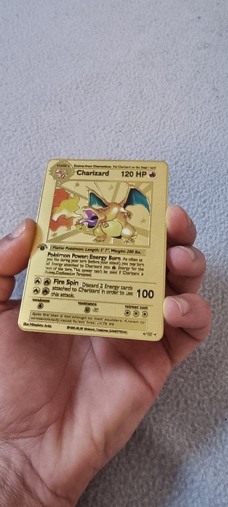 1st edition metaal Charizard, Enlèvement, Neuf, Foil