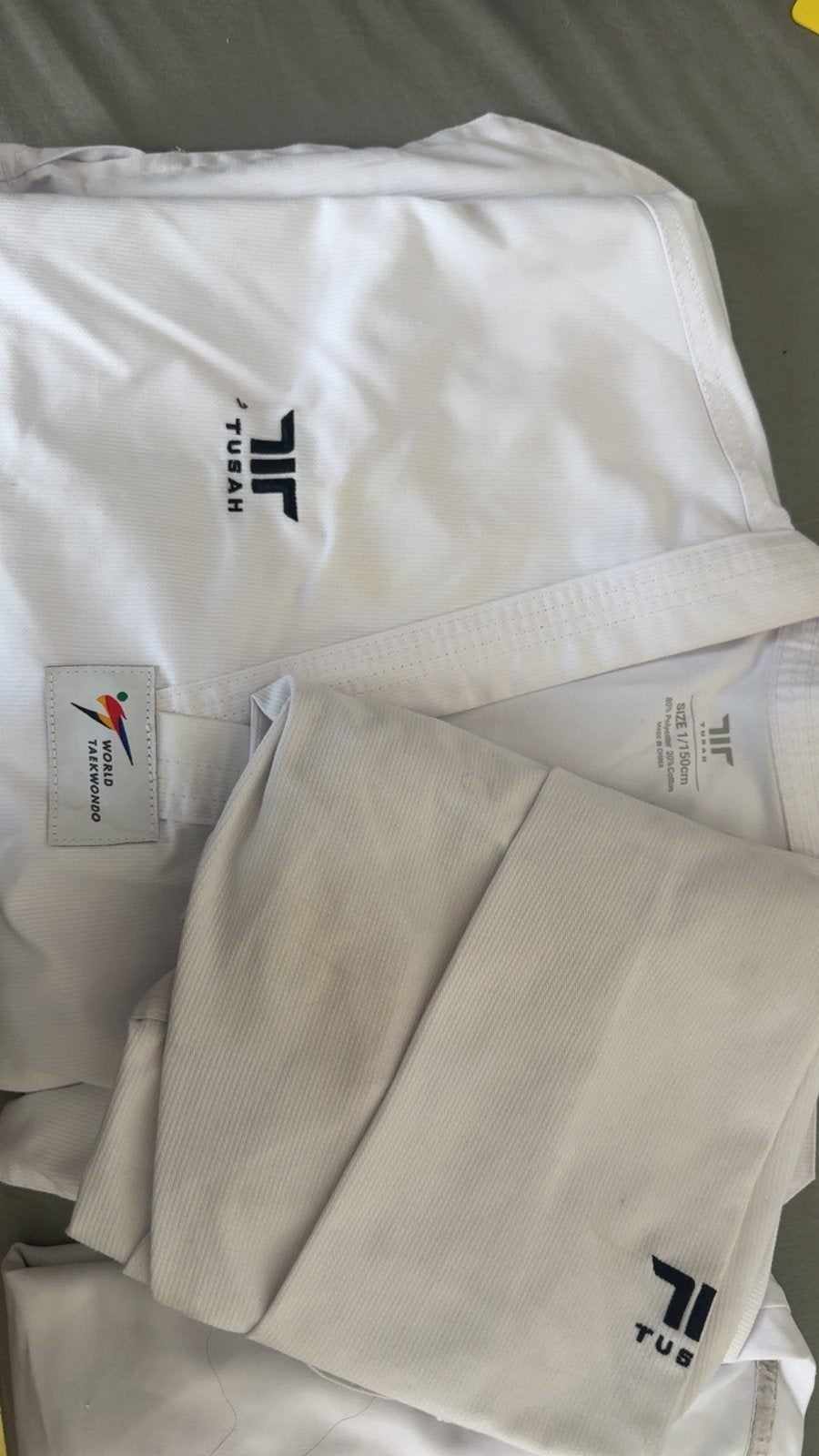 Taekwondo protection et kimono, Vêtements | Hommes, Vêtements de sport, Enlèvement, Comme neuf, Bleu, Sport de combat