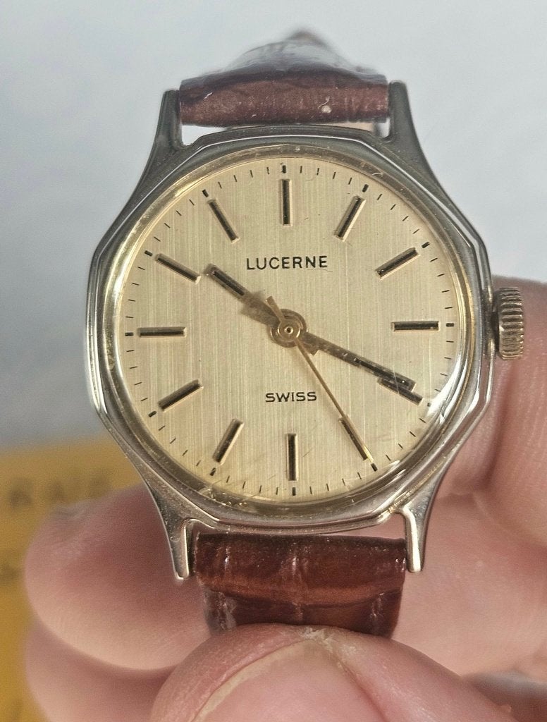 Montre Lucerne Homme Mécanique Swiss Années 60 (MW109), Enlèvement ou Envoi