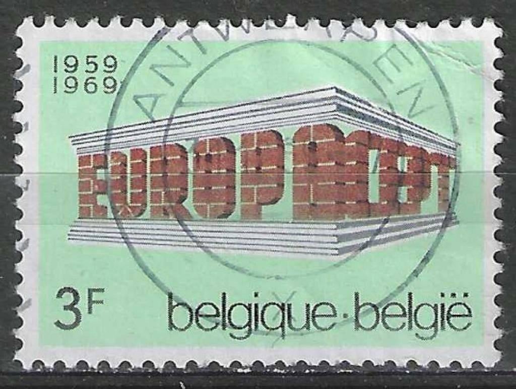 Belgie 1969 - Yvert/OBP 1489 - 10 Jaar Europa (ST), Postzegels en Munten, Verzenden, Gestempeld, Gestempeld, Europa