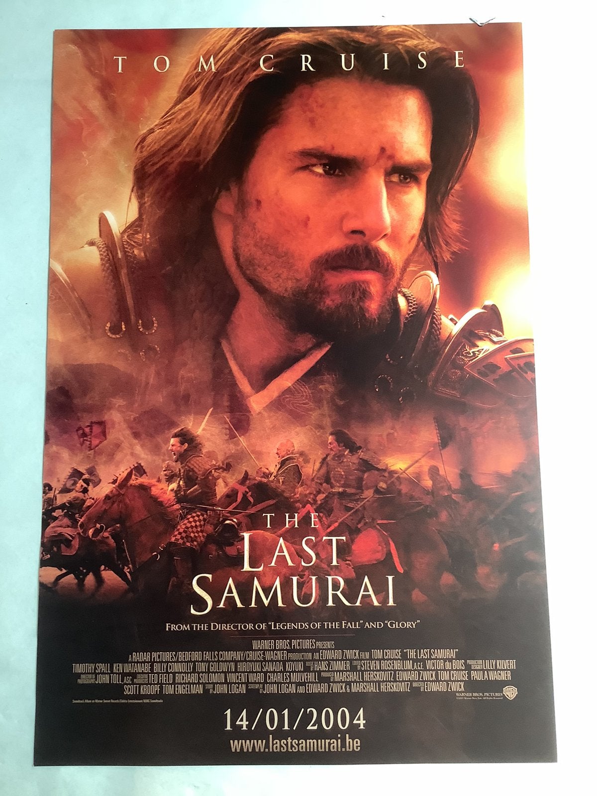 Affiche du film LE DERNIER SAMOURAI 40-60 cm, Collections, Enlèvement, Comme neuf