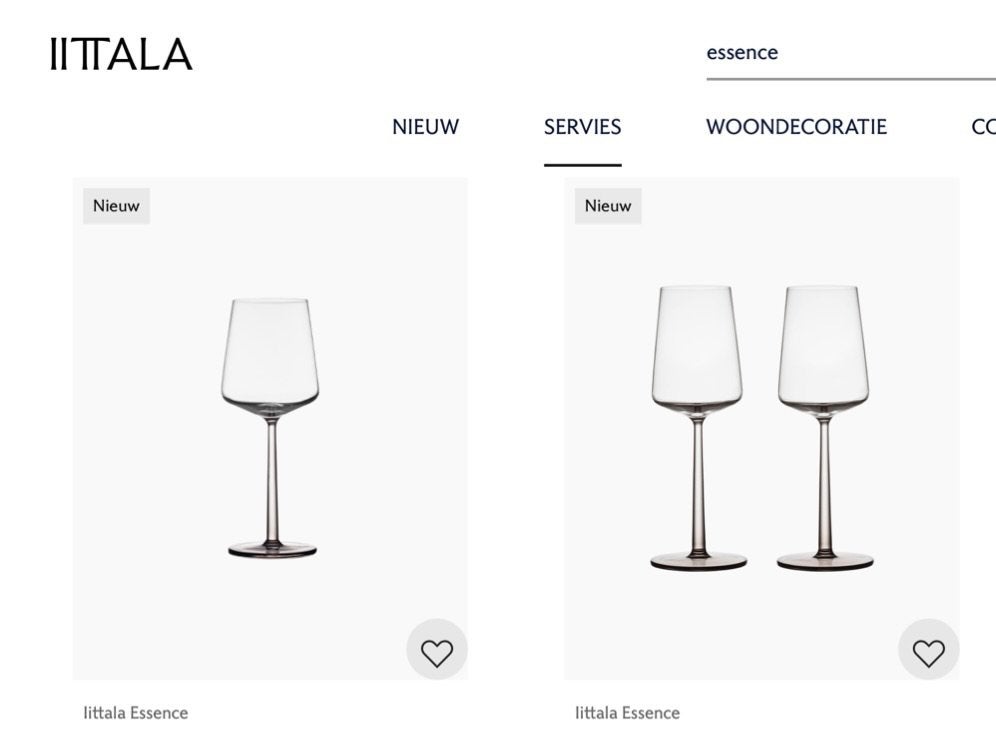 Witte en Rode wijnglazen IITTALA Essence, Enlèvement ou Envoi, Comme neuf, Autres types