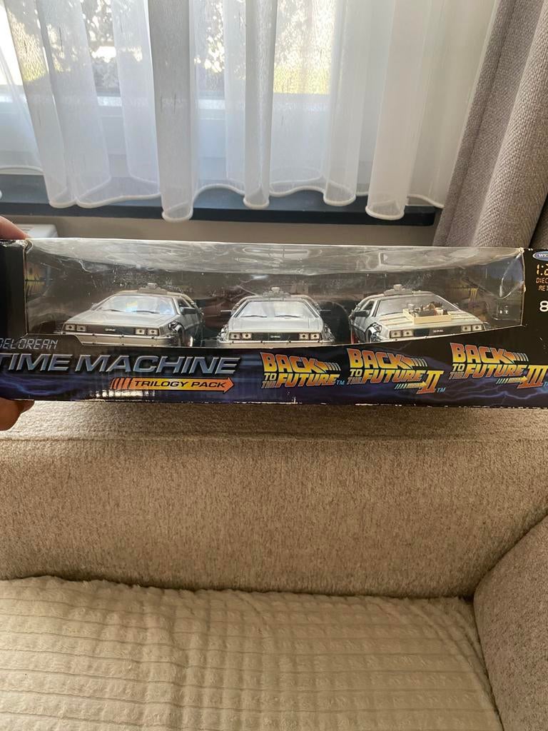 Delorean 1/24 set van 3, Ophalen of Verzenden