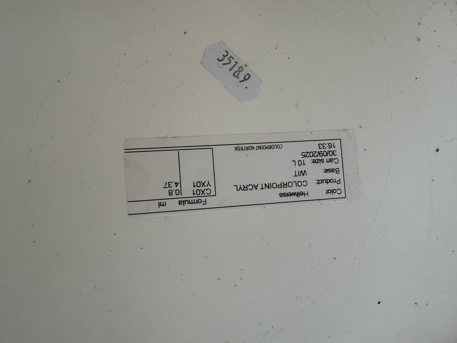 Verf, wit, zowel voor plafond en muur, Doe-het-zelf en Bouw, Ophalen, Wit, Verf