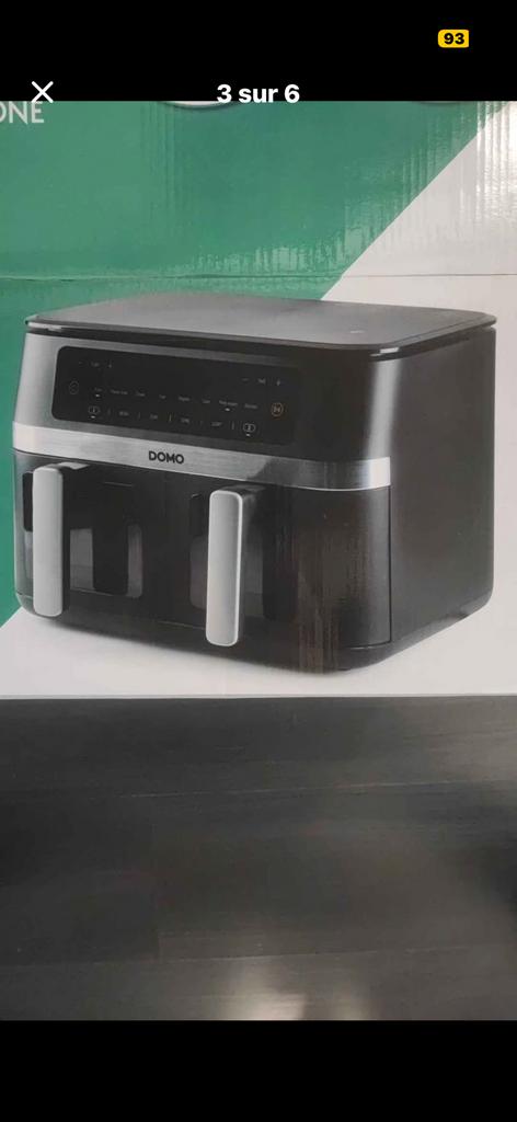 Airfryer double fry zone domo, Ophalen, Nieuw, 4 t/m 7 personen