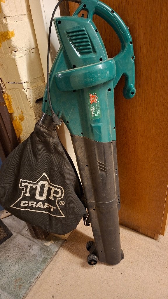 Bladblazer Topcraft 2500 Watt, Ophalen, Gebruikt, Elektrisch, Met opvangzak