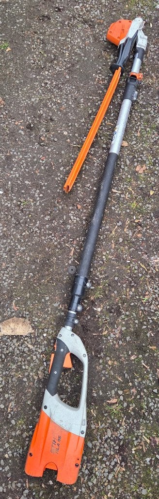 Stihl HLA 86 accu heggenschaar met telescoopsteel - BODY, Ophalen, Gebruikt, Accu, Stihl