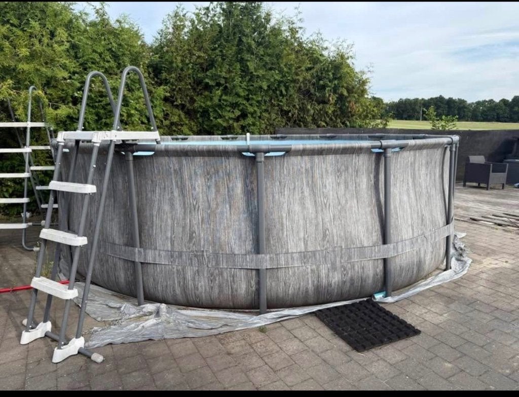 Piscine intex, Jardin & Terrasse, 300 cm ou plus, Rond, Comme neuf, Enlèvement
