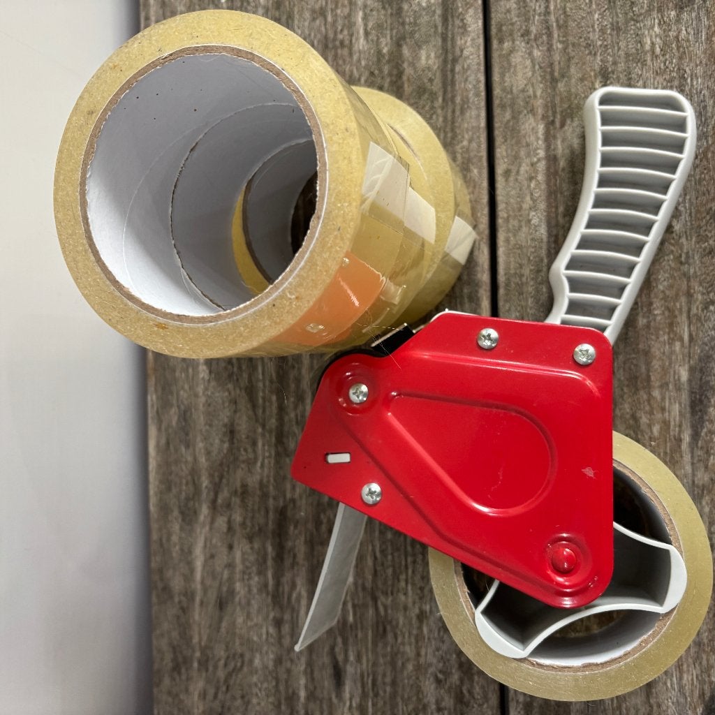 Tape dispenser - 50 mm + tape, Ophalen, Zo goed als nieuw
