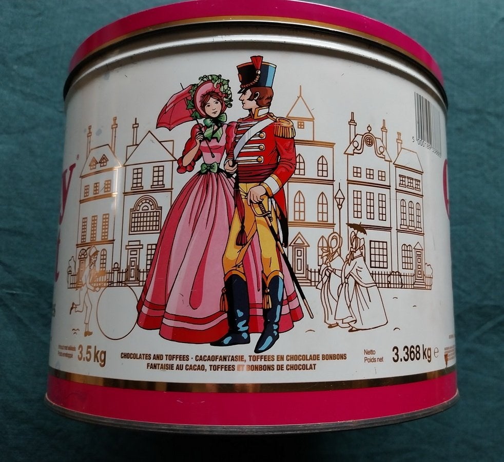 Vintage groot Mackintosh's Quality Street snoepblik, Collections, Enlèvement ou Envoi, Utilisé