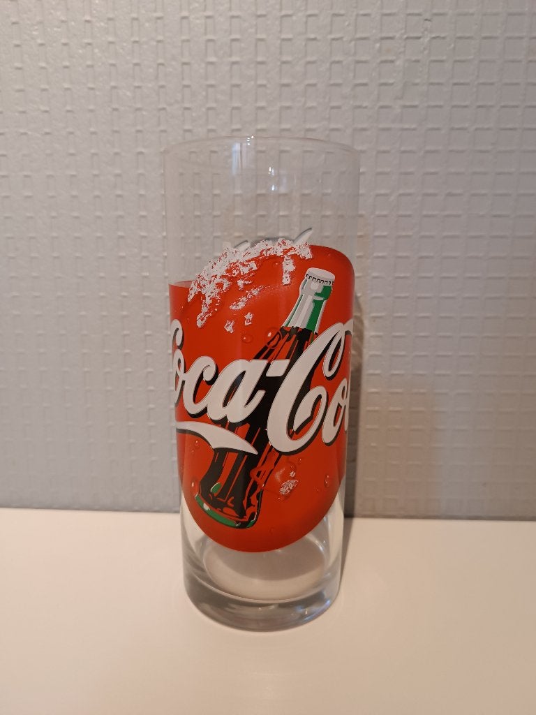 18 verschillende Cola glazen zonder schade., Ophalen, Nieuw, Frisdrankglas