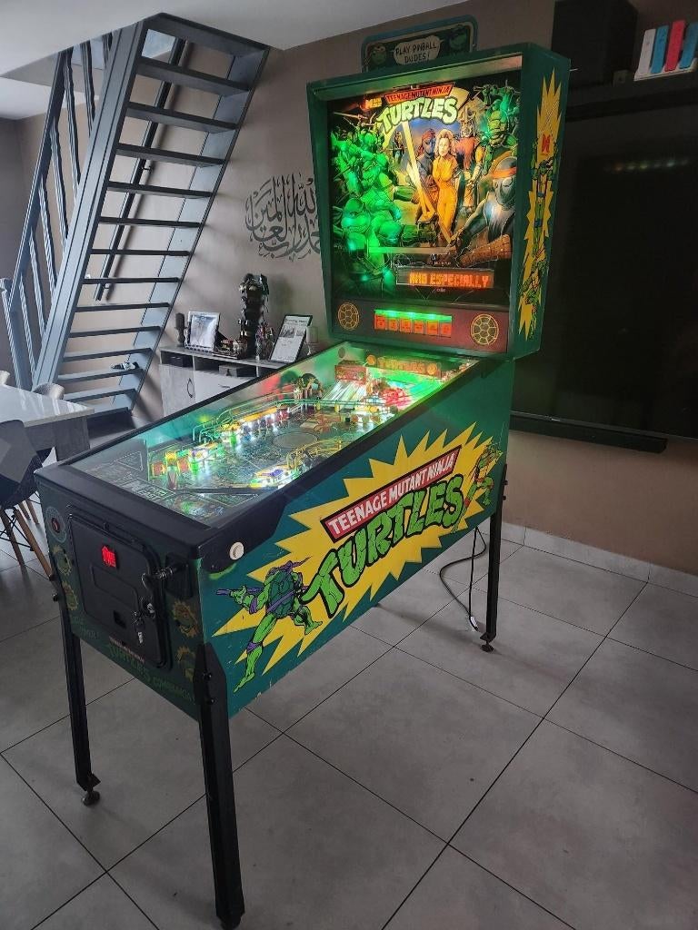 flipper turtles ninja (data est ) full led, Enlèvement, Utilisé, À partir de 3 ans, 3 joueurs ou plus