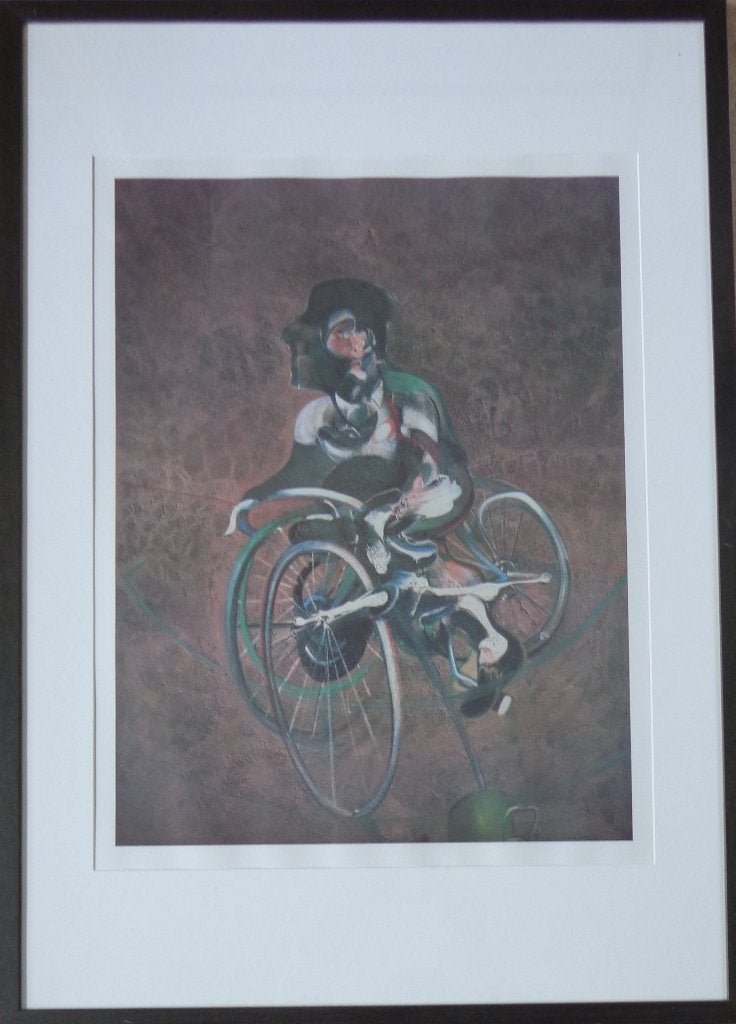 FRANCIS BACON / BICYCLETTE / OFFSET-LITHO / 104x74cm / KADER, Signé, Enlèvement, Lithographie